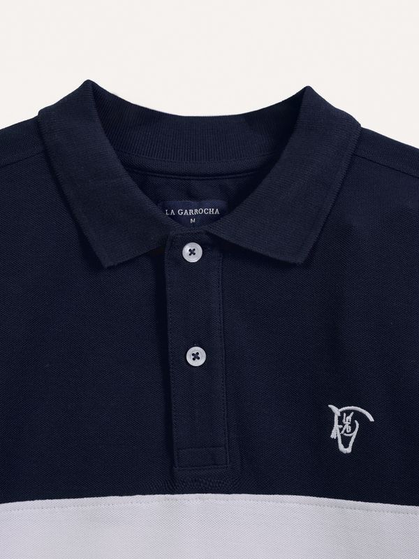 Polo à Bande | Bleu Marine