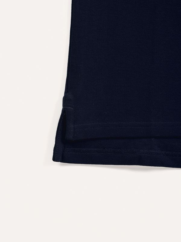 Polo à Bande | Bleu Marine