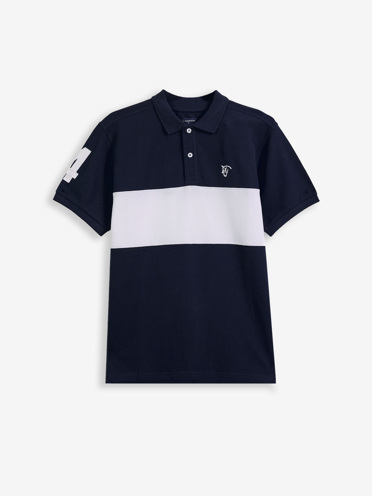 Polo à Bande | Bleu Marine