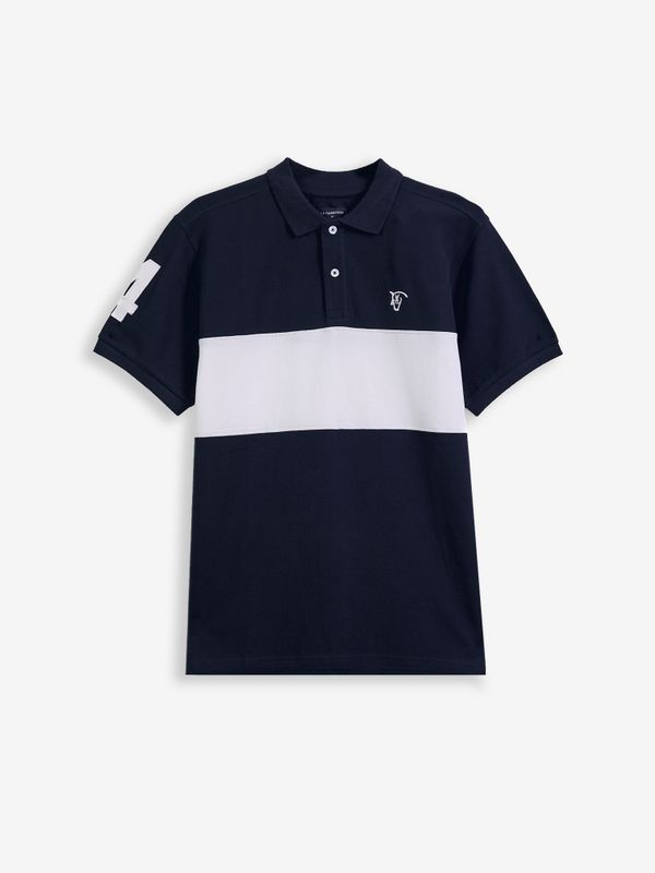 Polo à Bande | Bleu Marine