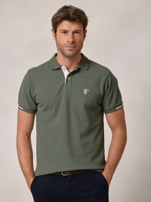 Polo com estampa nas costas | Cáqui