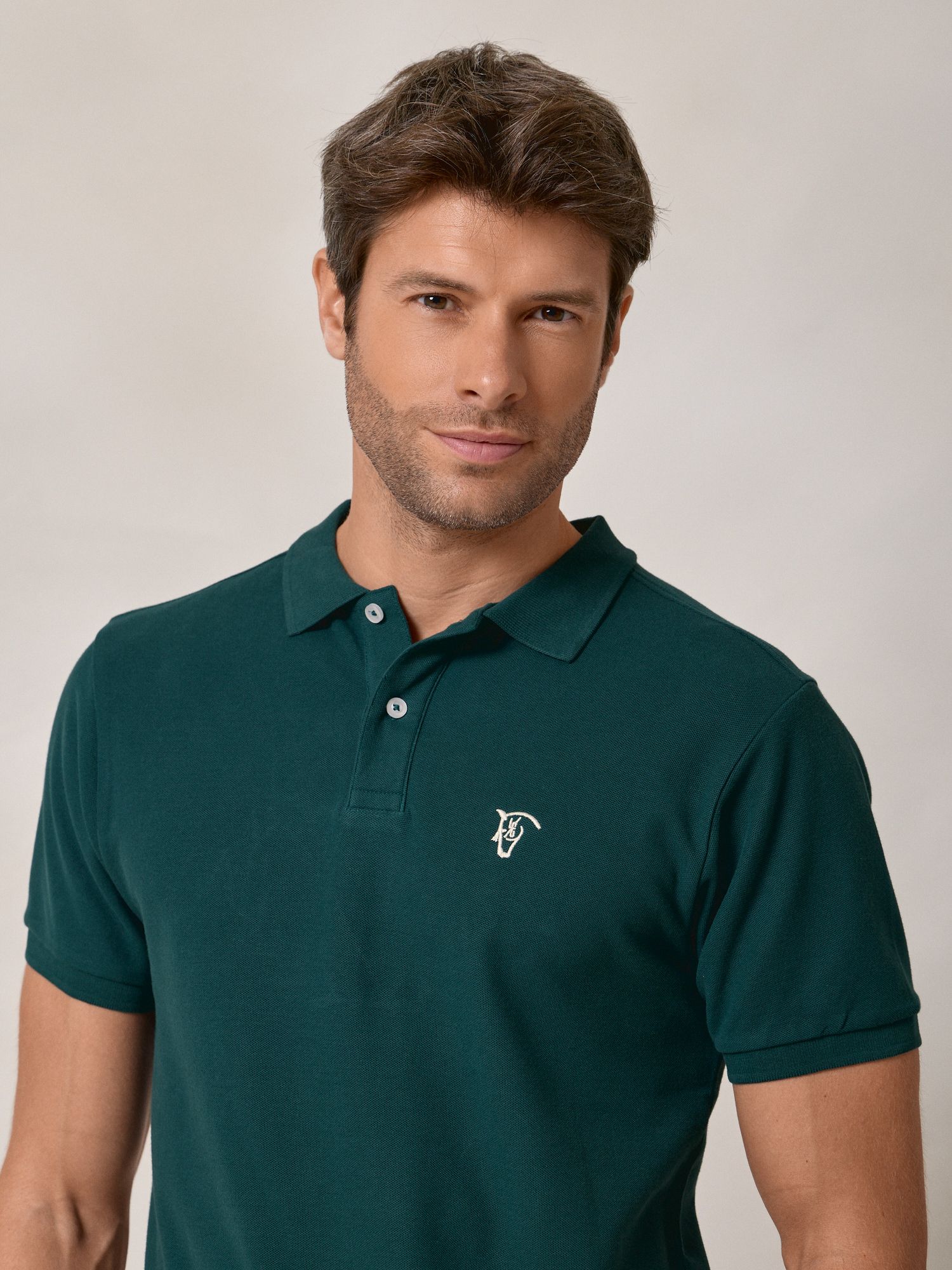 Polo Laurier nas Costas | Verde Azulado