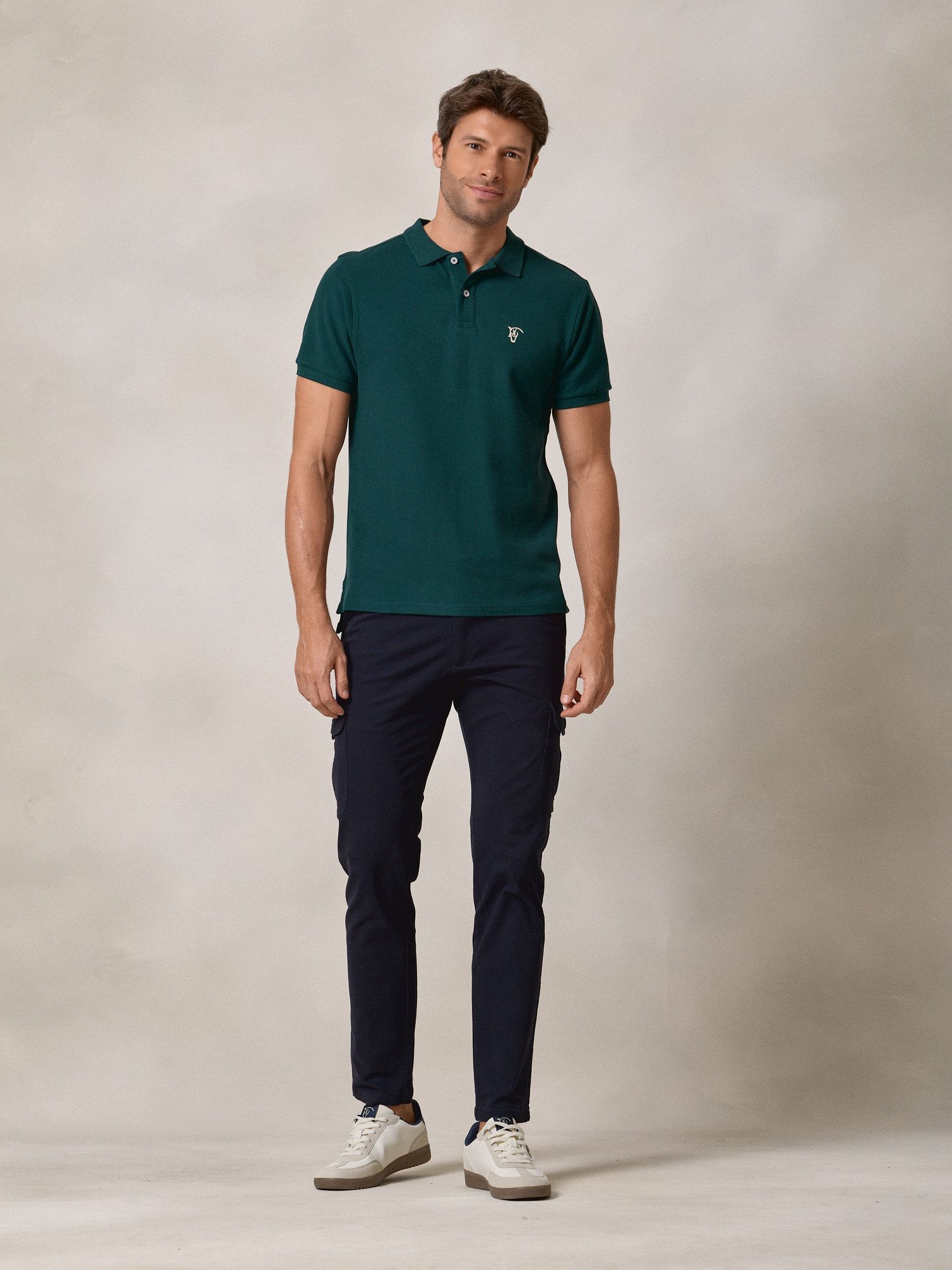 Polo Laurier nas Costas | Verde Azulado