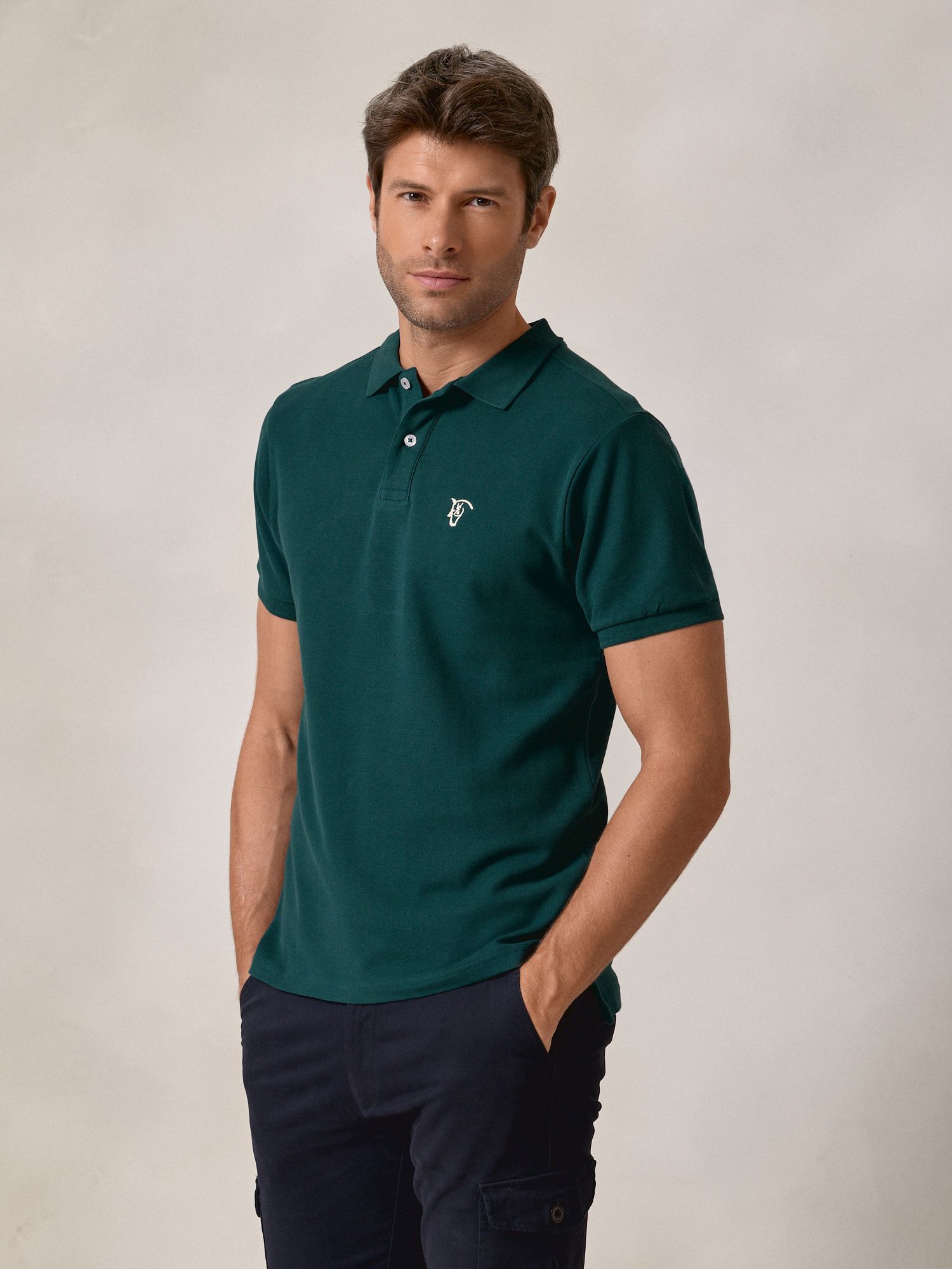 Polo Laurier nas Costas | Verde Azulado