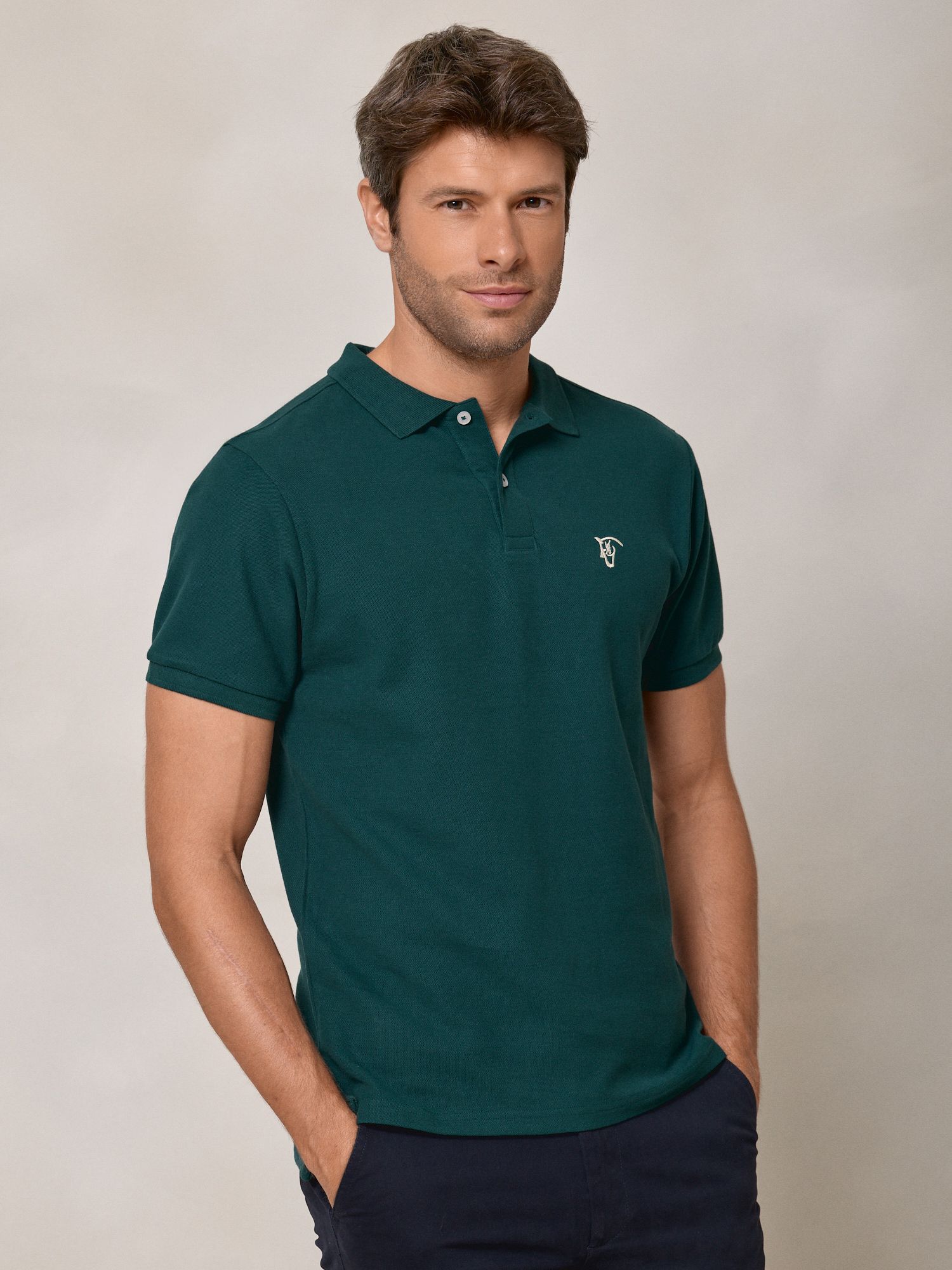 Polo Laurier nas Costas | Verde Azulado