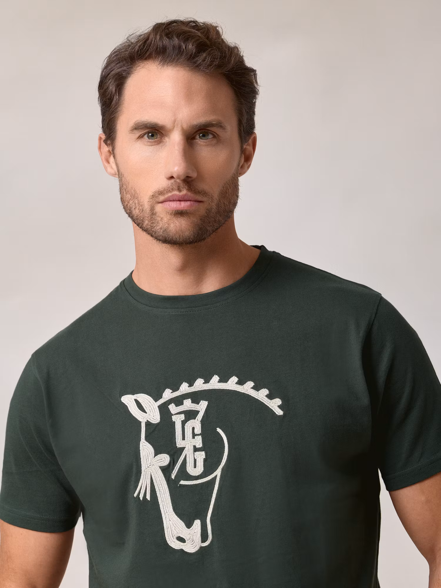 T-shirt Cheval | Vert Sapin