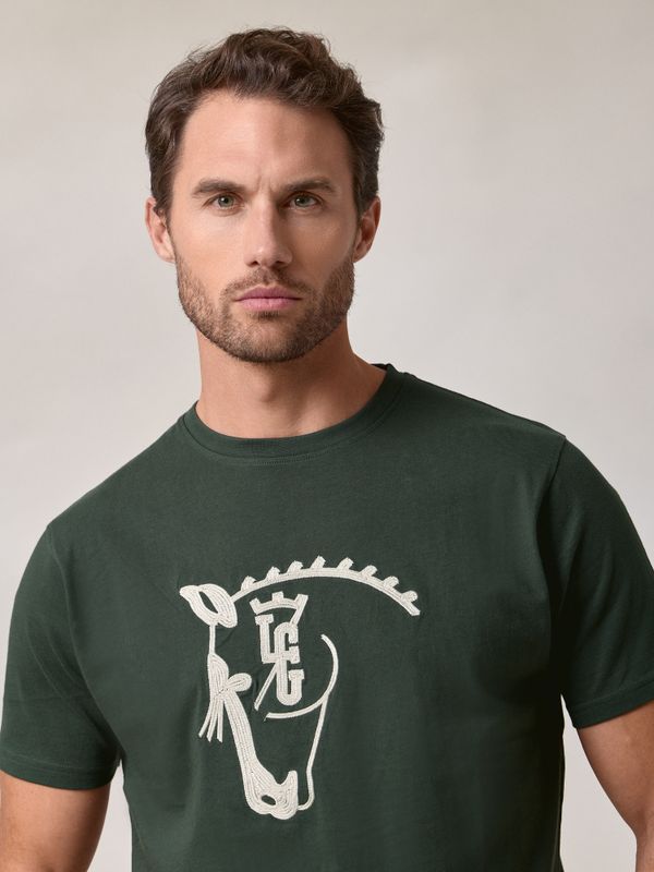 T-shirt Cheval | Vert Sapin