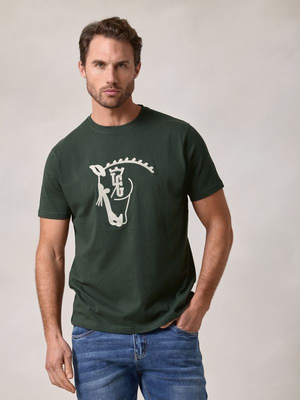 T-shirt Cavalo | Verde Abeto
