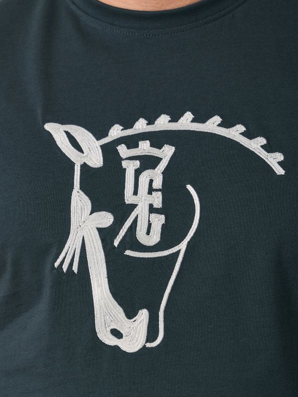 T-shirt Cheval | Bleu Lac