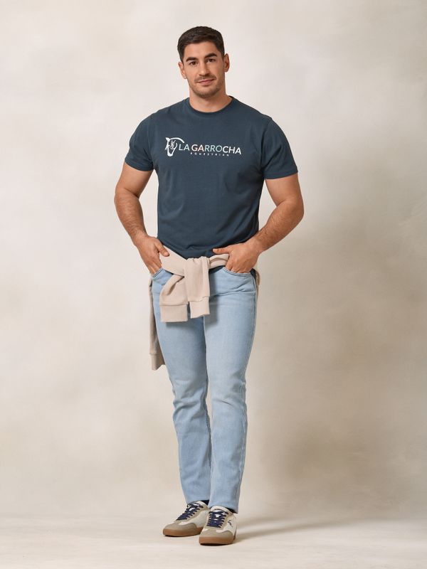 T-shirt Equestrian | Azul Lago