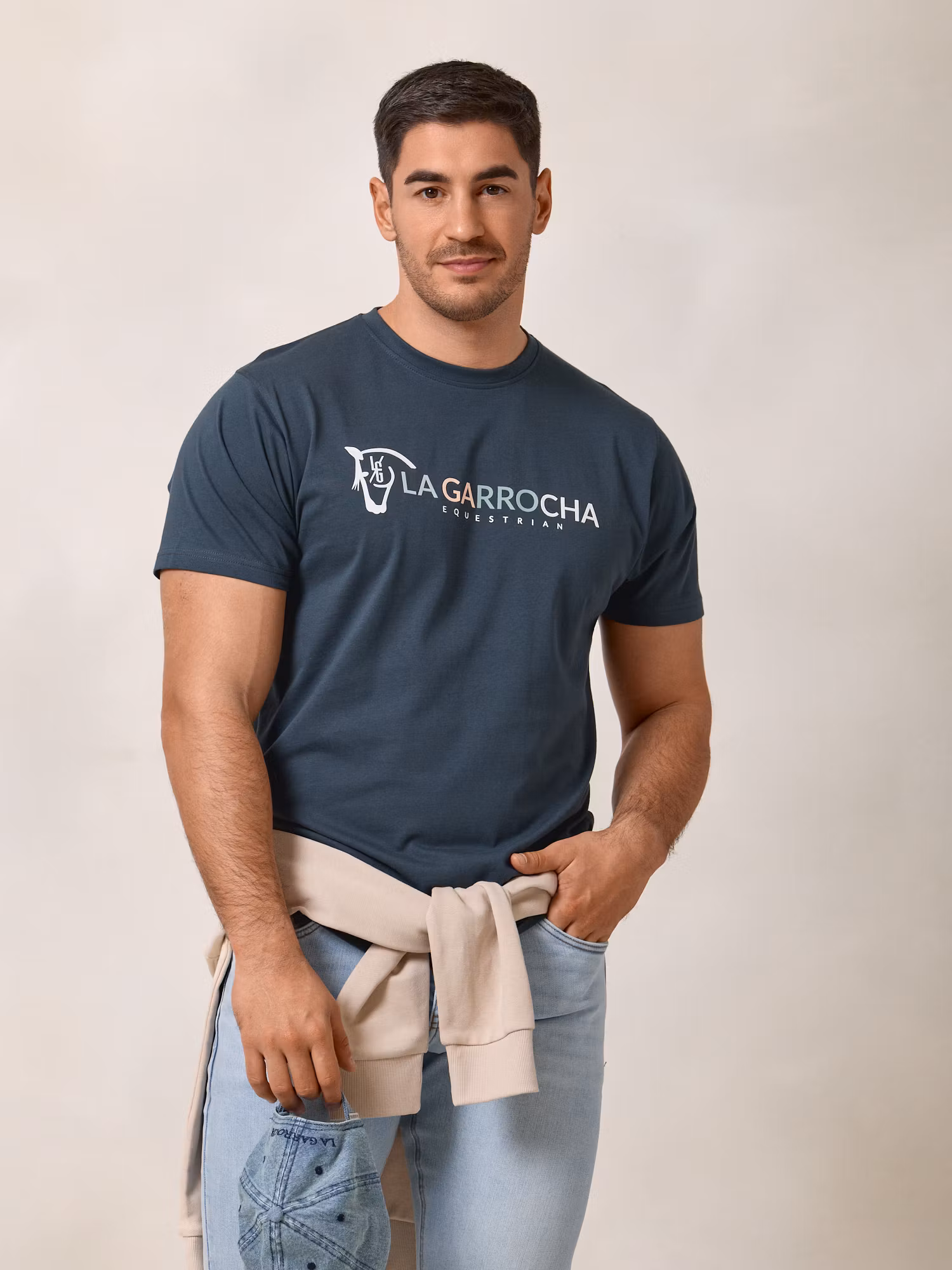 Camiseta Equestrian | Azul Lago