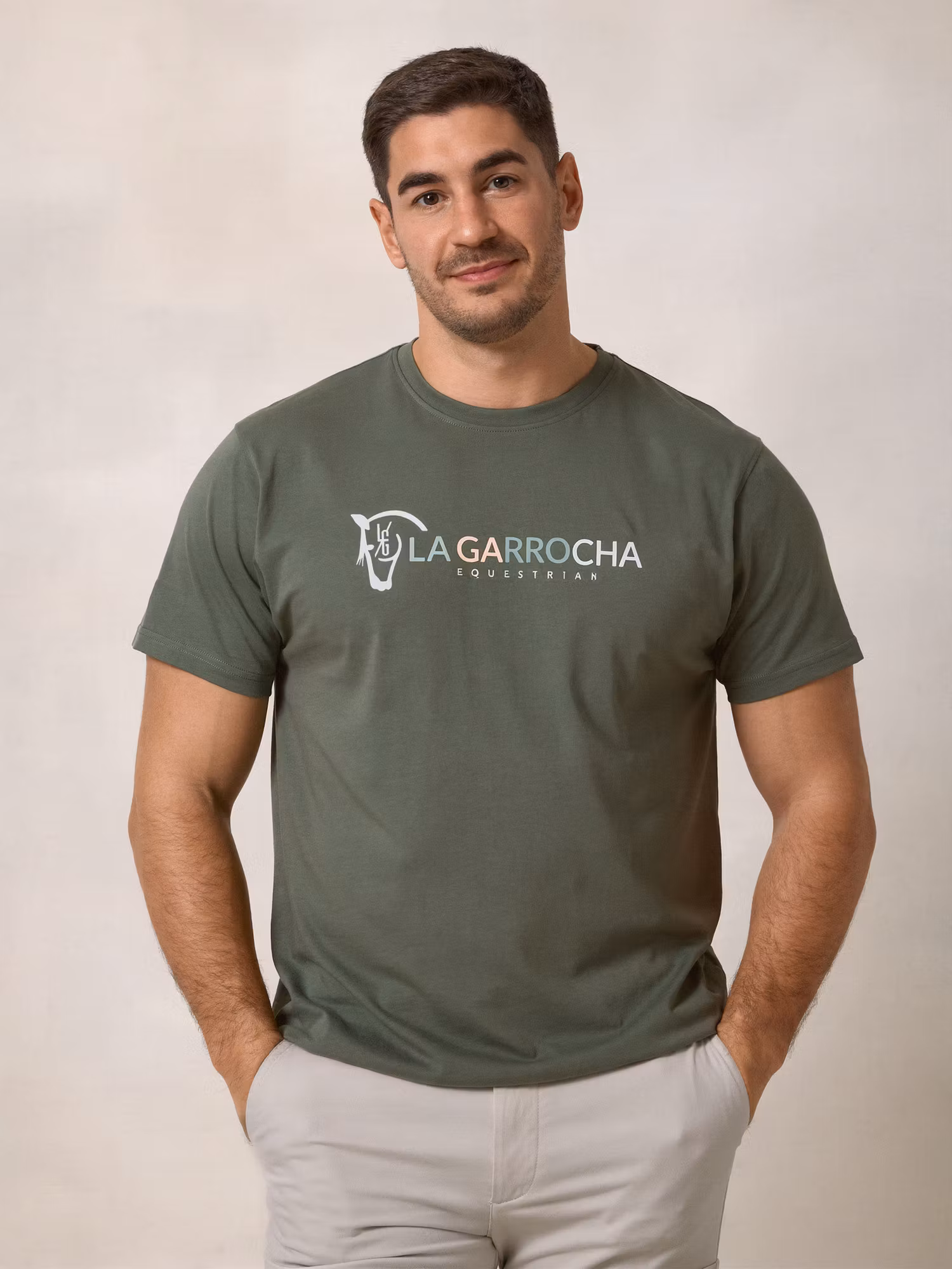 Equestrian T-shirt | Khaki
