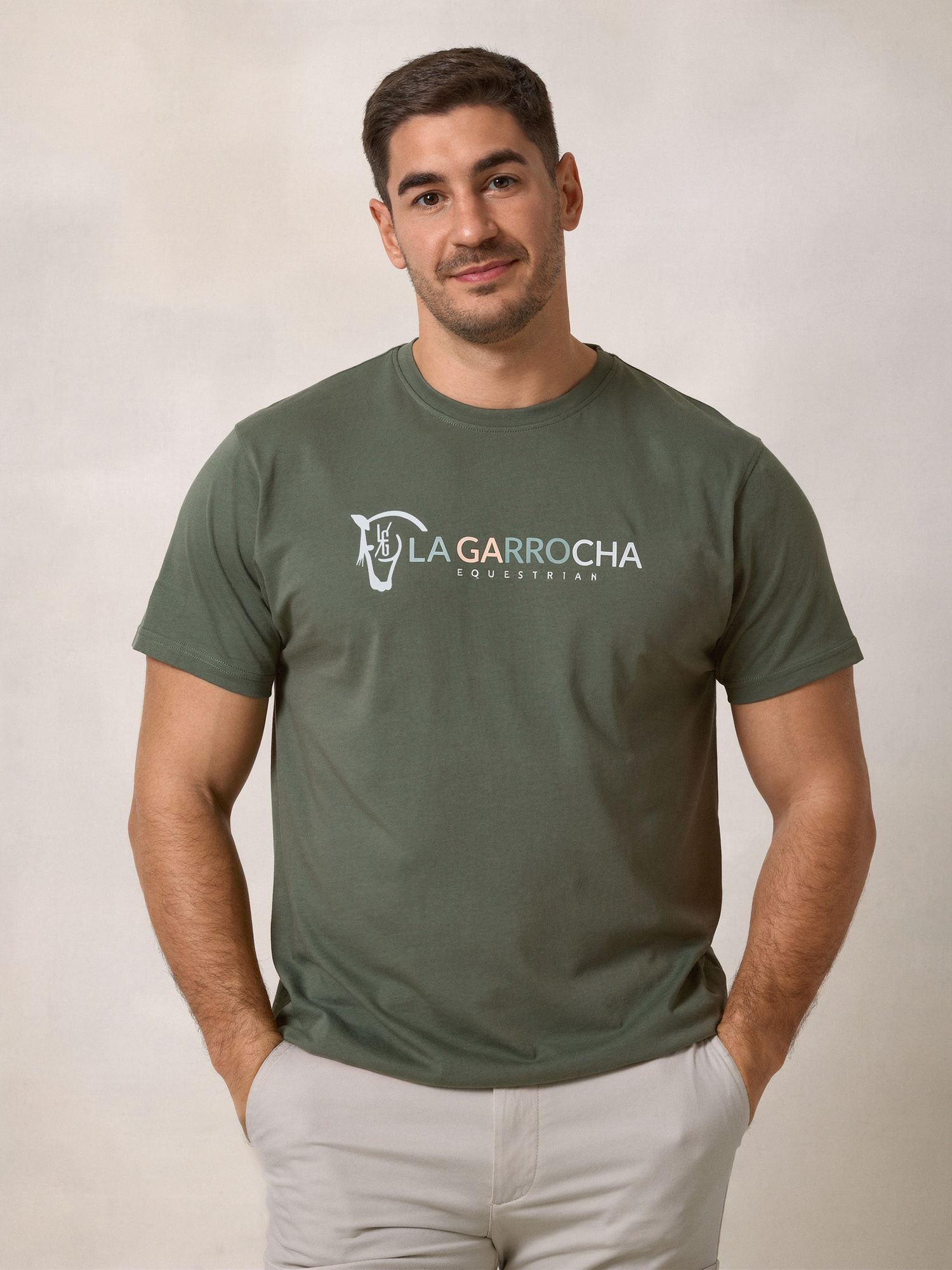 T-shirt Equestrian | Cáqui