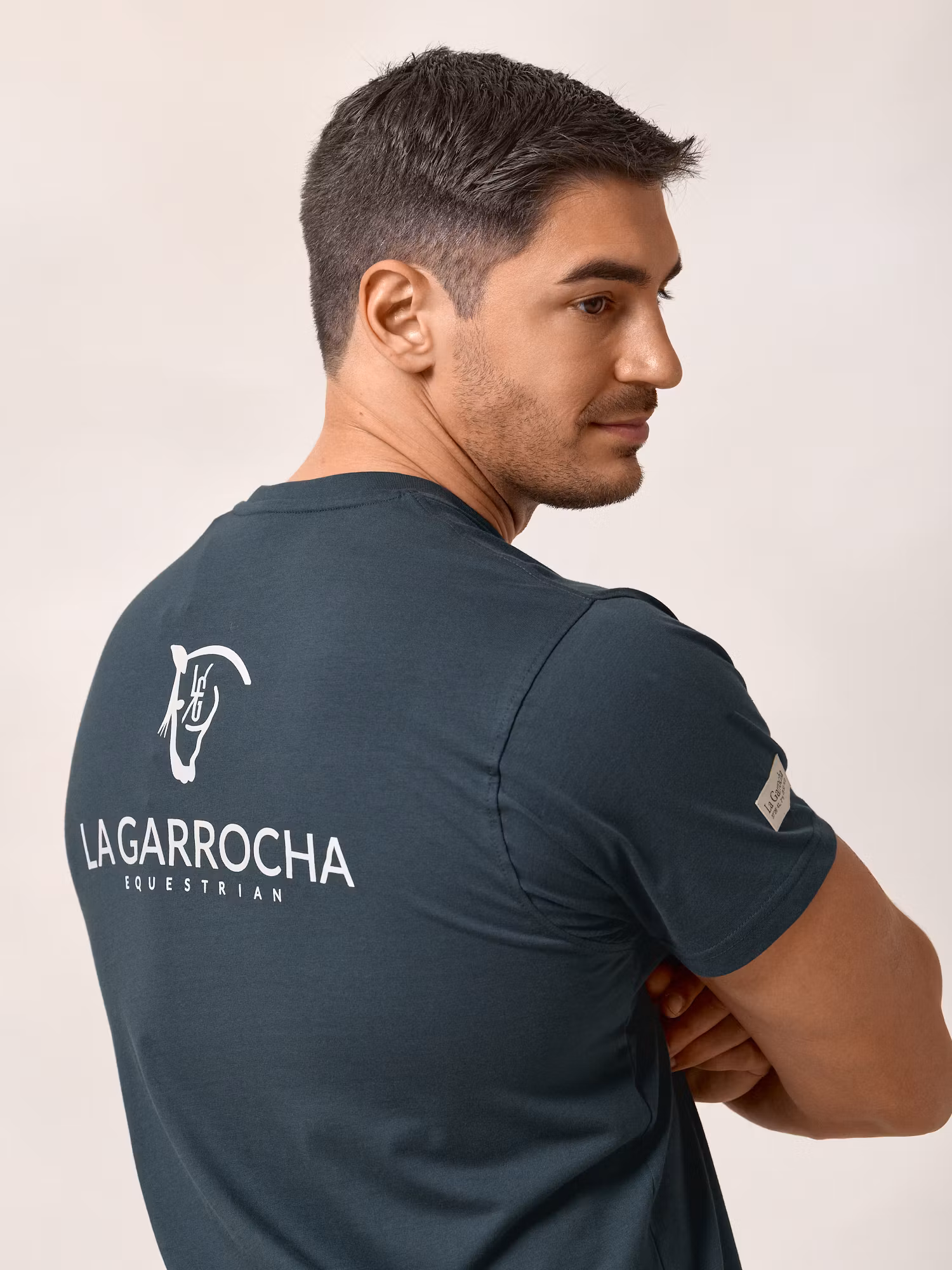 T-shirt Marque Dos | Bleu Lac