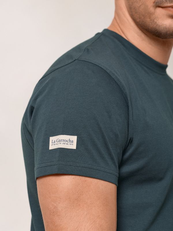 T-shirt Marque Dos | Bleu Lac