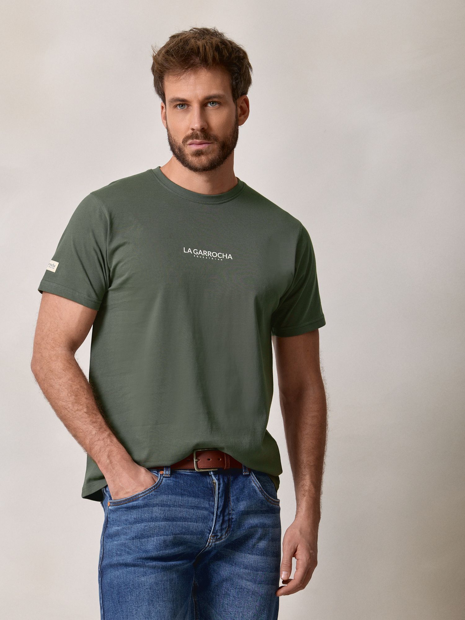 T-shirt Marca Costas | Cáqui