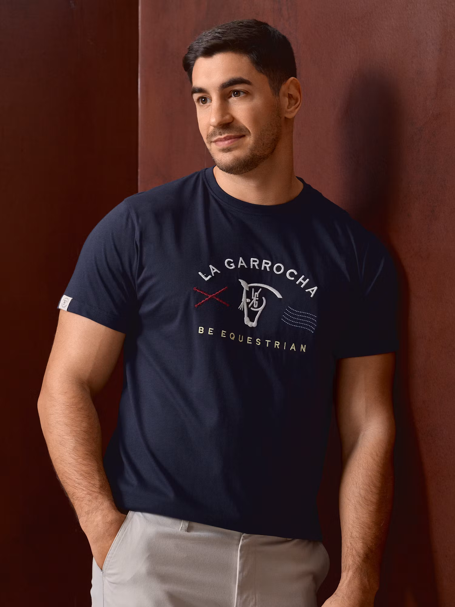 Camiseta Be Equestrian | Marino