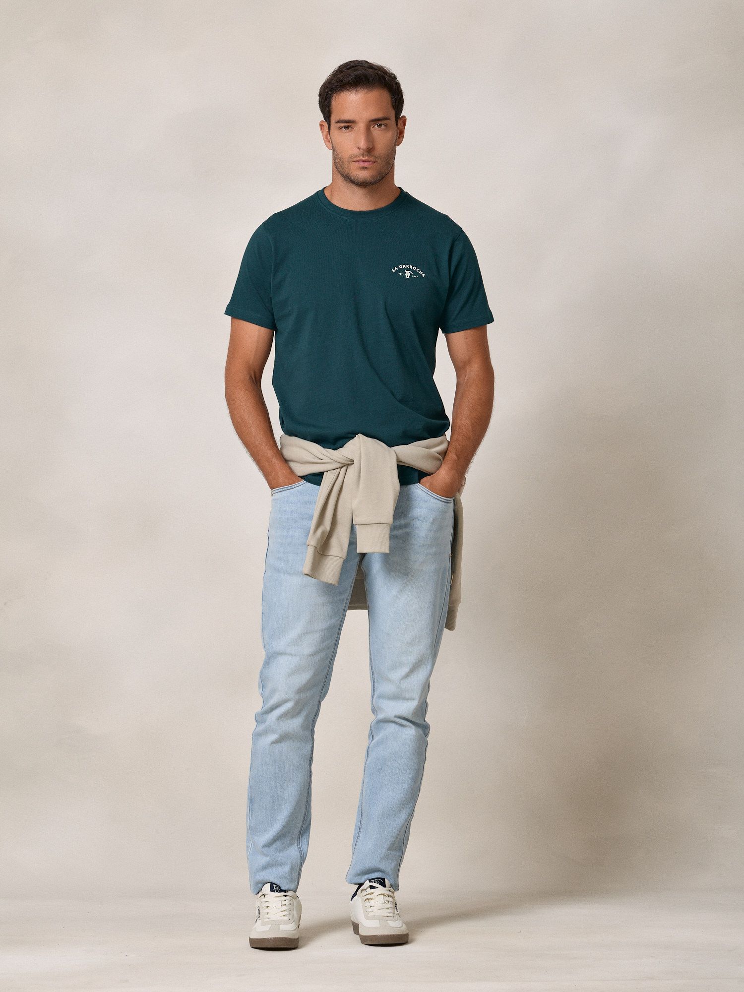 T-shirt à imprimé au dos | Sarcelle