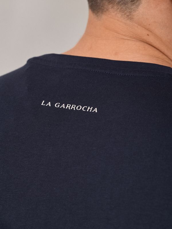 T-shirt à manches contrastantes | Bleu Marine