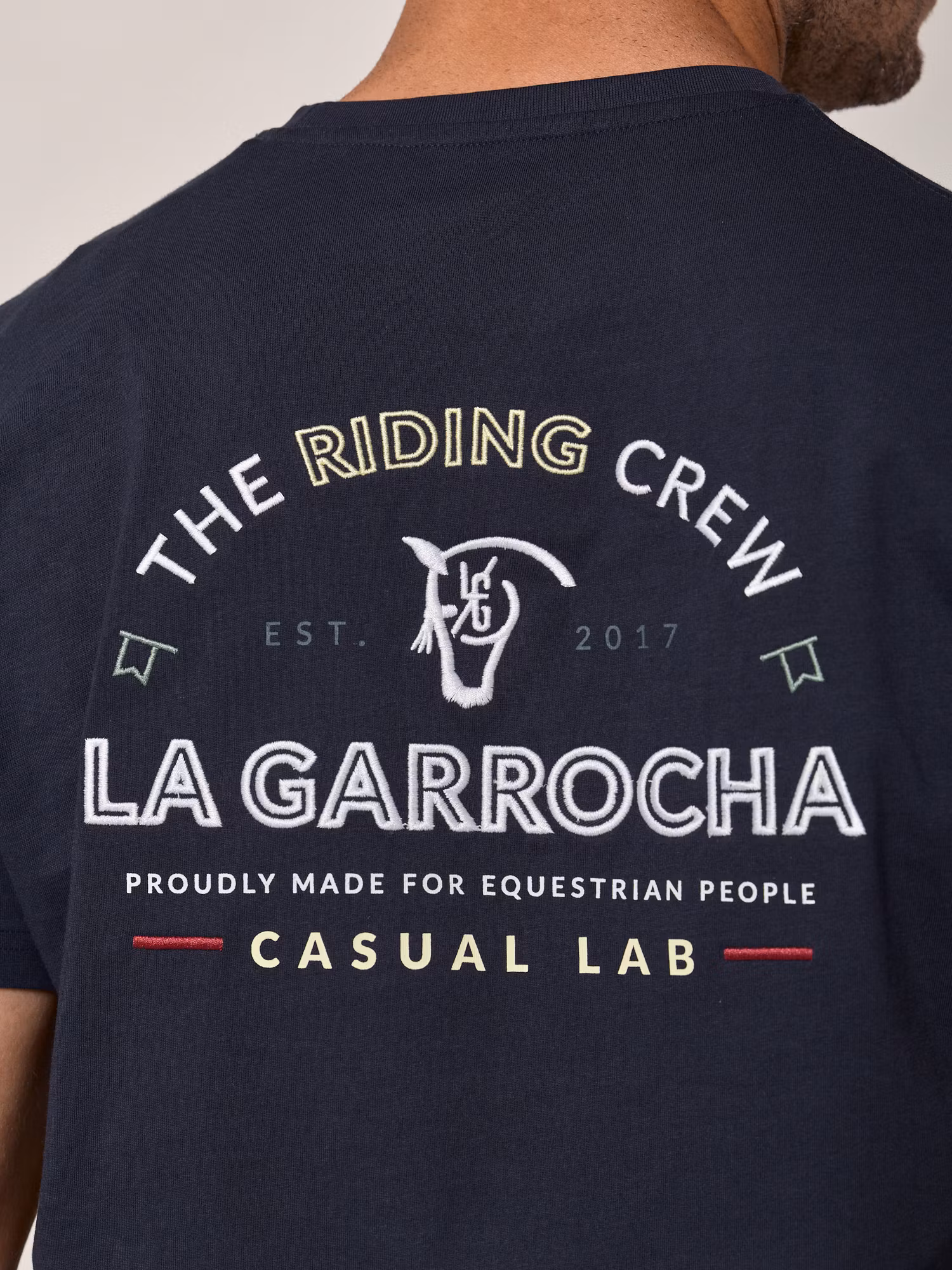 T-shirt Riding Crew | Azul Marinho