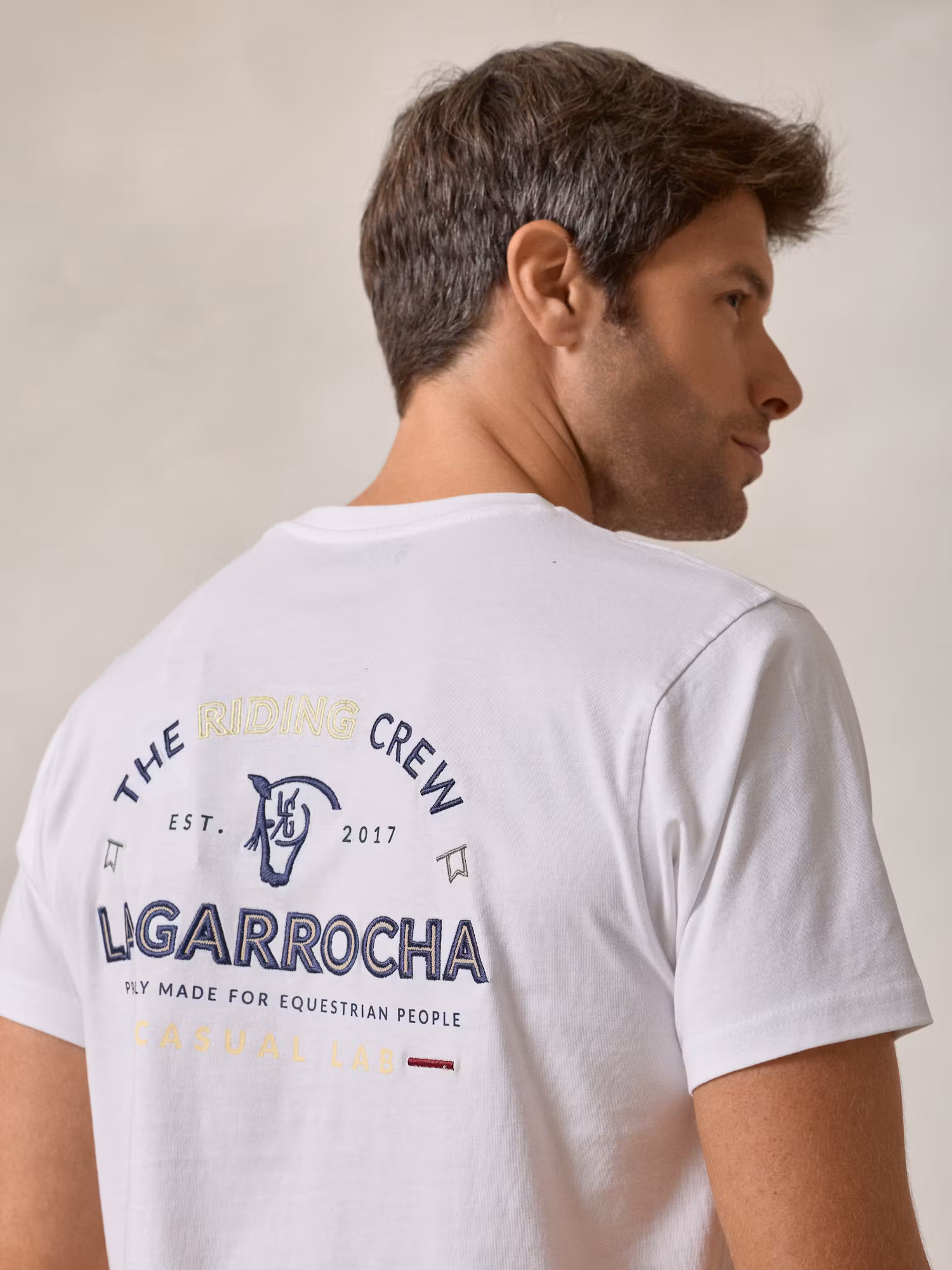 T-shirt Riding Crew | Branco