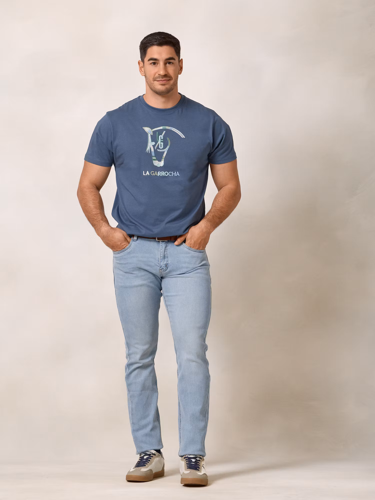 T-shirt multicolore | Bleu Cobalt