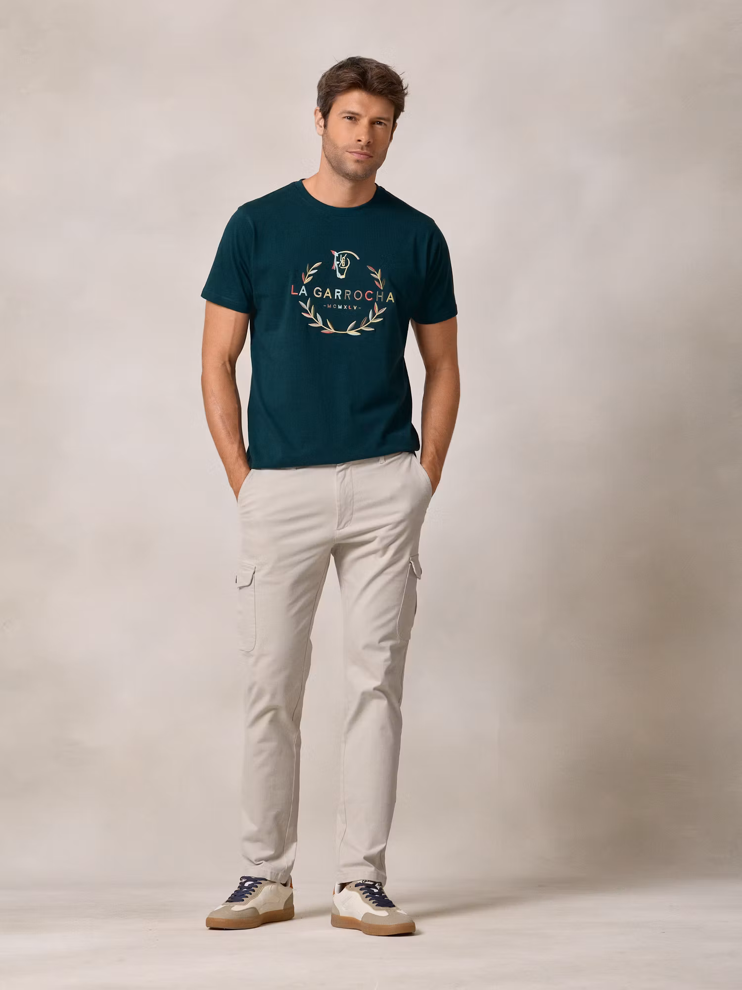 T-shirt Laurier | Verde Azulado