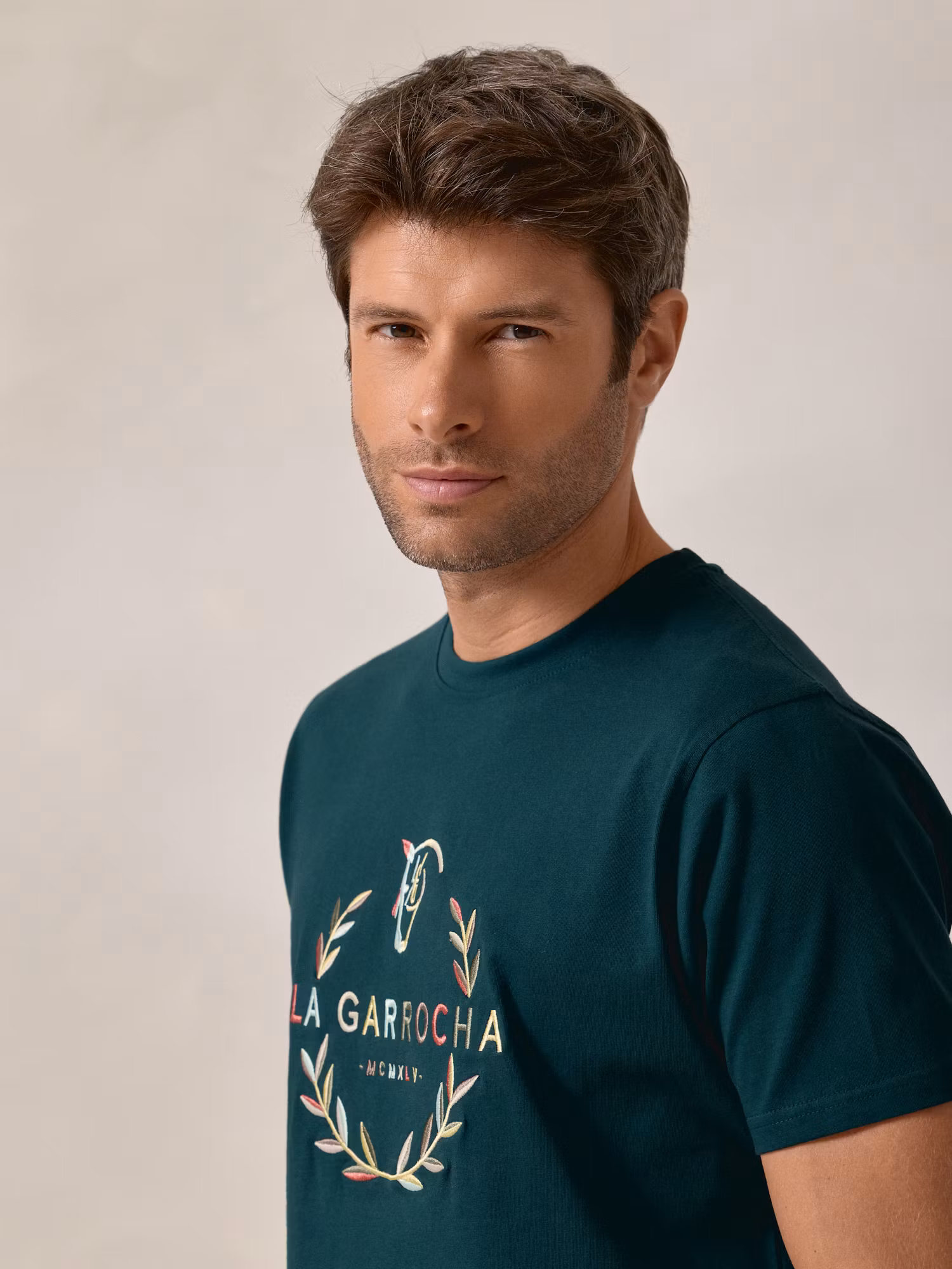 T-shirt Laurier | Verde Azulado