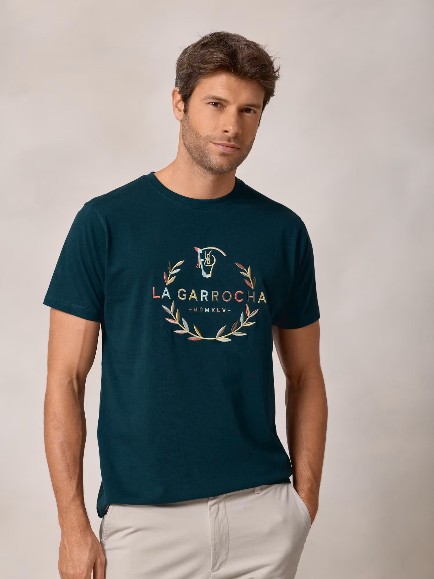 T-shirt Laurier | Verde Azulado