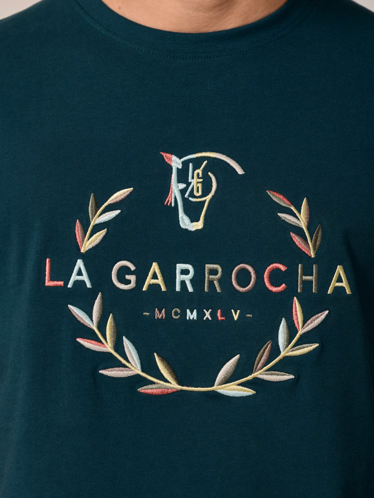 T-shirt Laurier | Verde Azulado