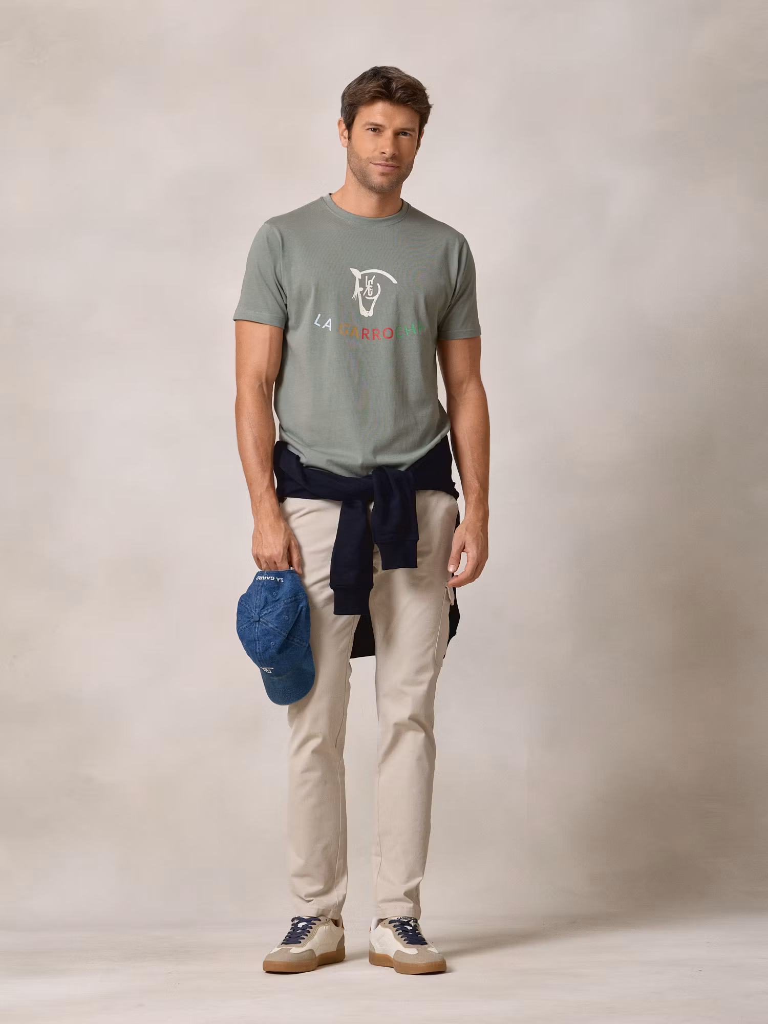 Camiseta com estampa desgastada | Azul Oceano