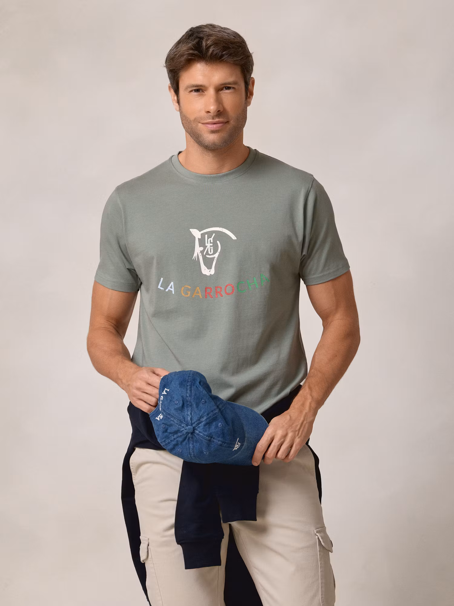 Camiseta com estampa desgastada | Azul Oceano