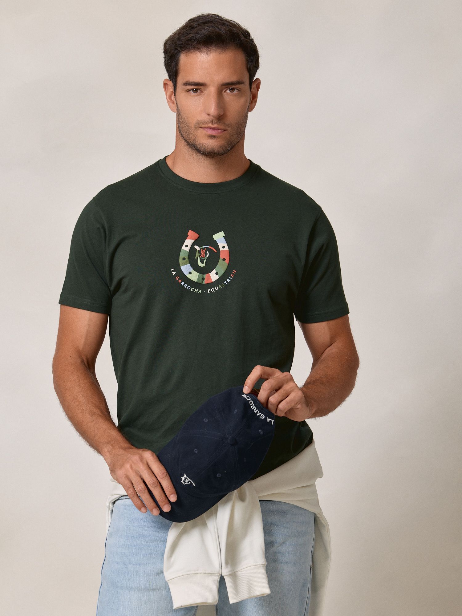 Horseshoe T-shirt | Fir Green
