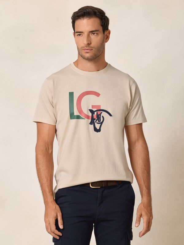 LG College T-shirt | Nude