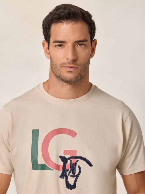 LG College T-shirt | Nude