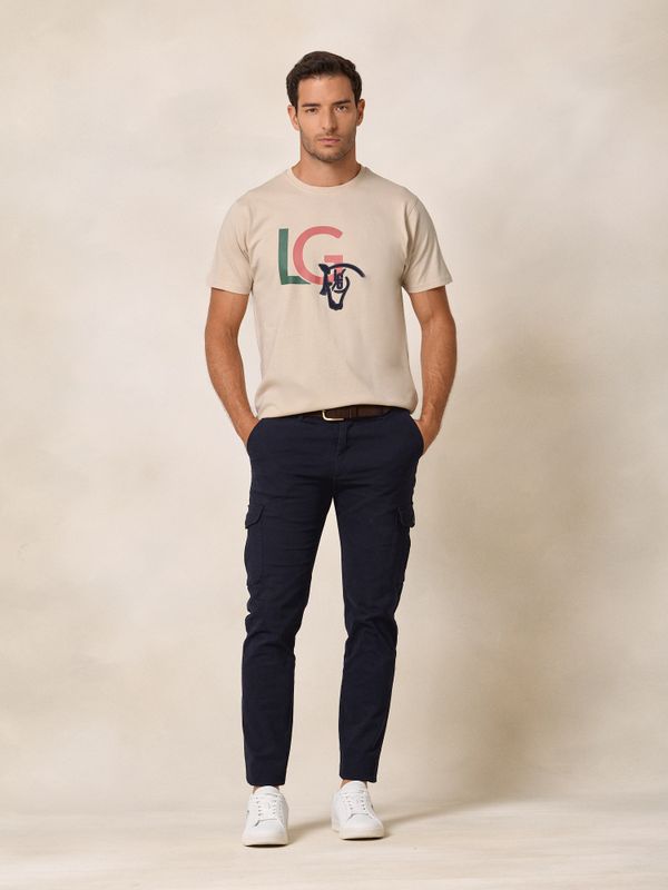 LG College T-shirt | Nude