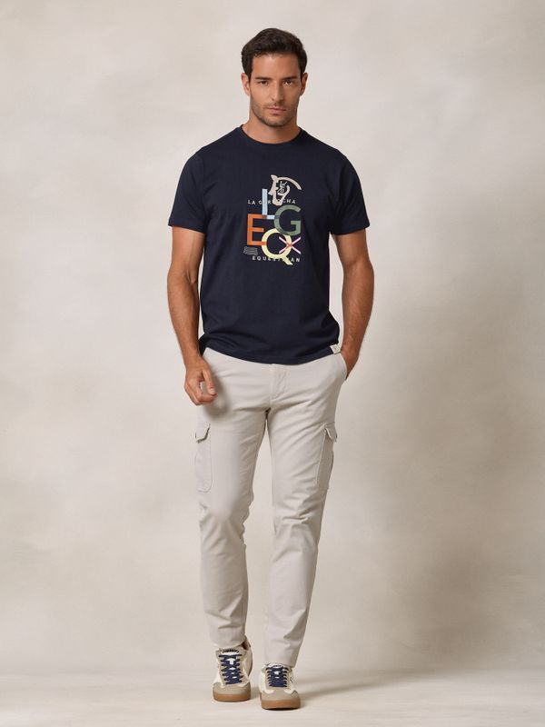 Patch LG EQ T-shirt | Navy Blue