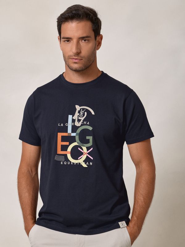 Patch LG EQ T-shirt | Navy Blue
