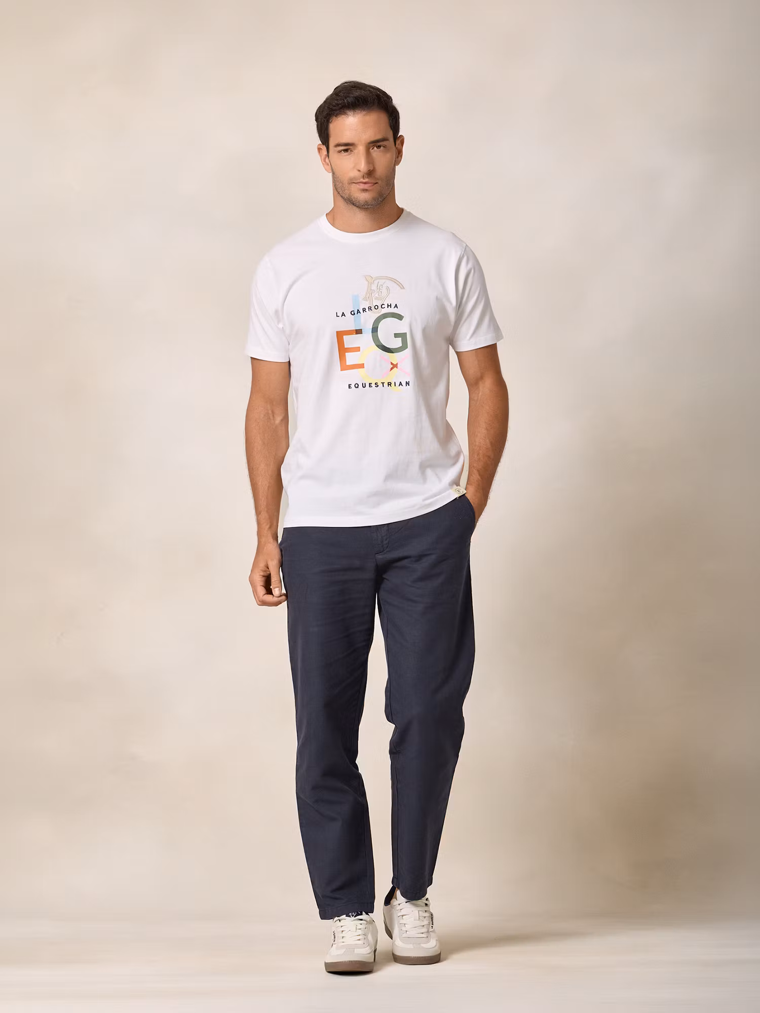 Camiseta Patch LG EQ | Blanco