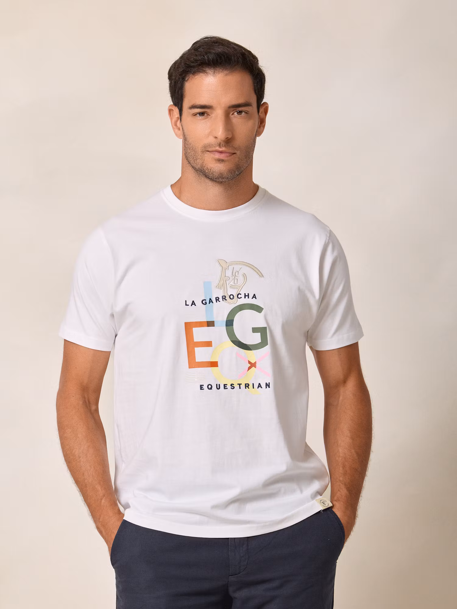 Camiseta Patch LG EQ | Blanco