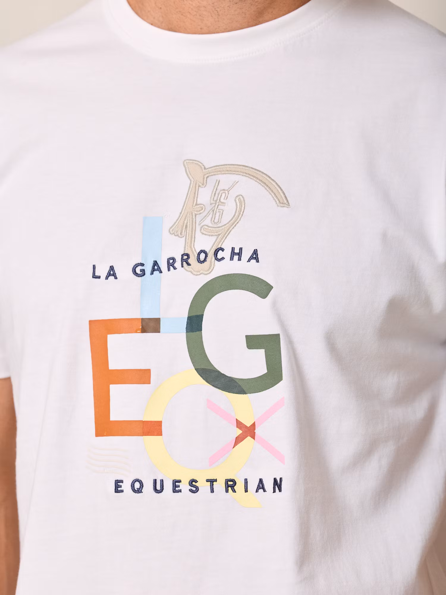 Camiseta Patch LG EQ | Blanco