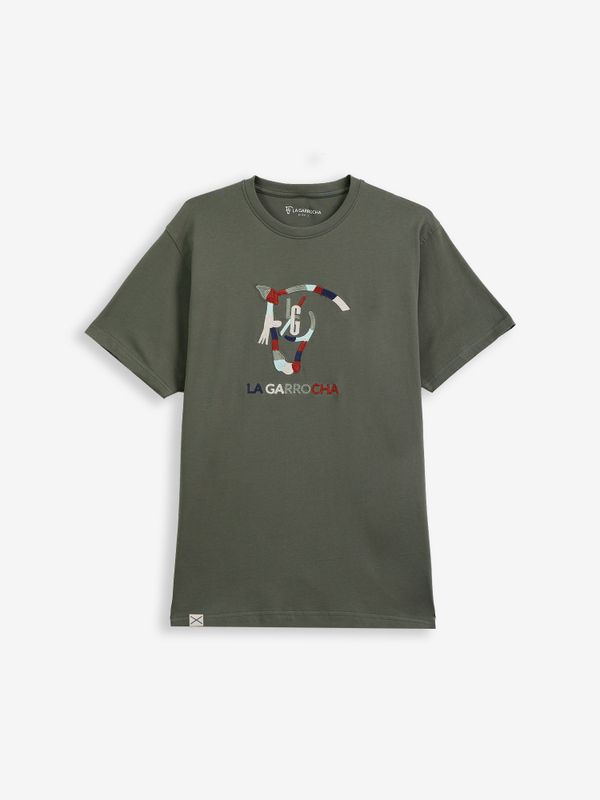 T-shirt Cavalo Bordado | Cáqui