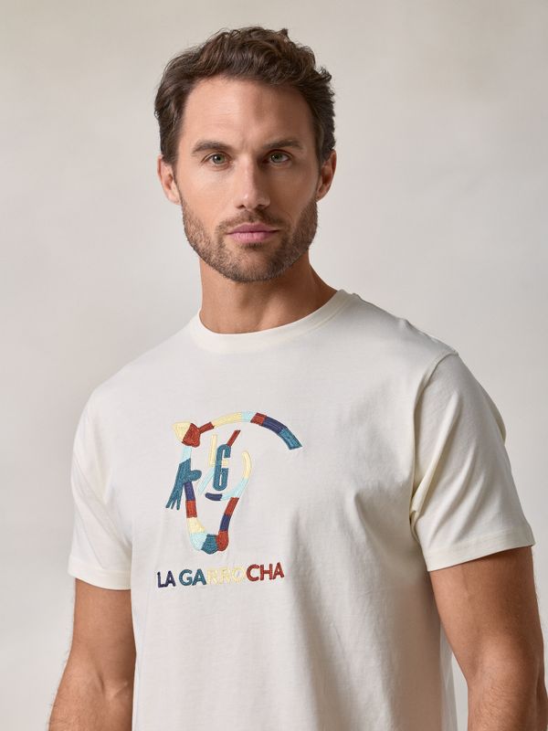 T-shirt Cavalo Bordado | Cru
