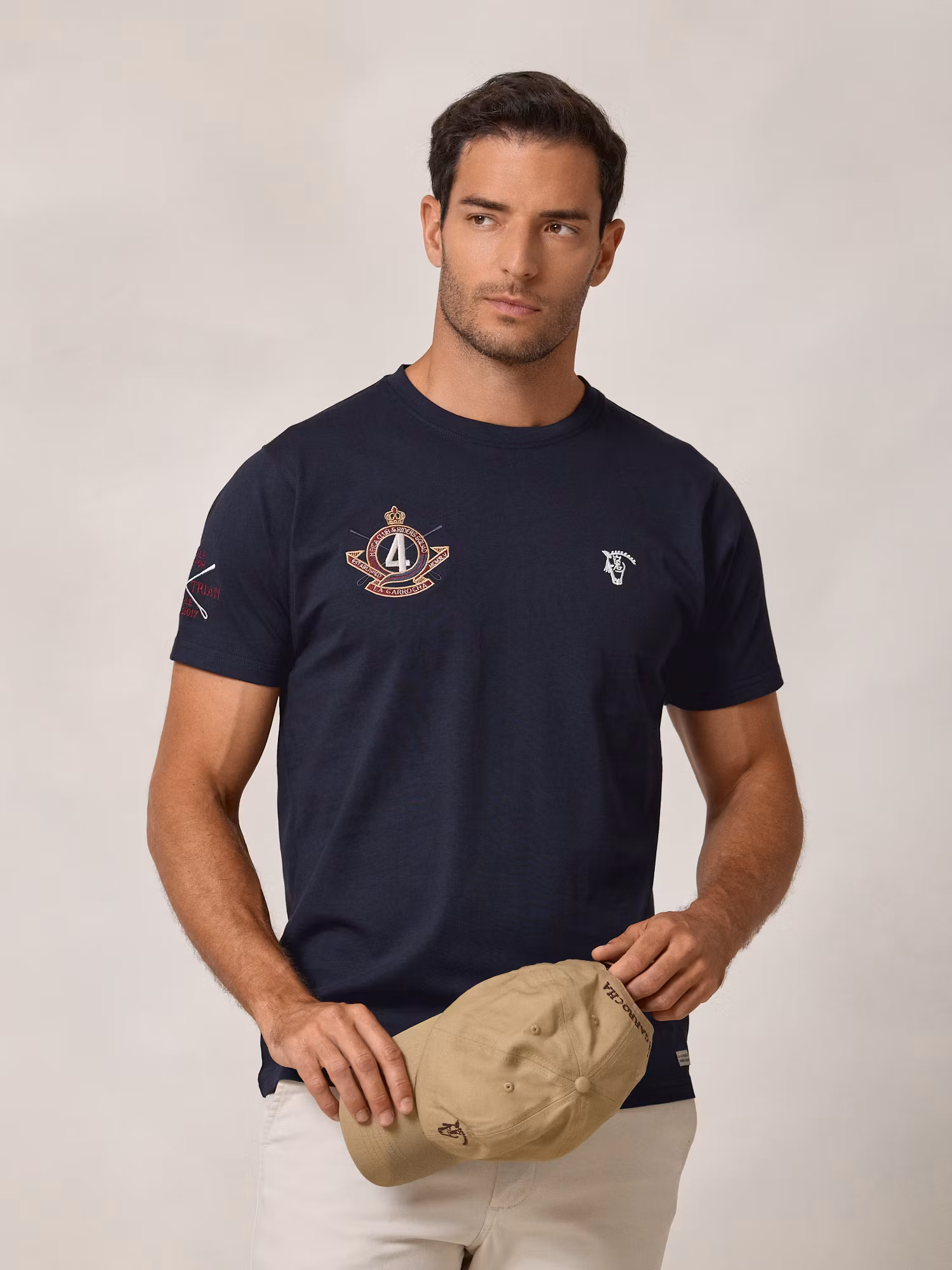 T-shirt Brasão Squad | Azul Marinho