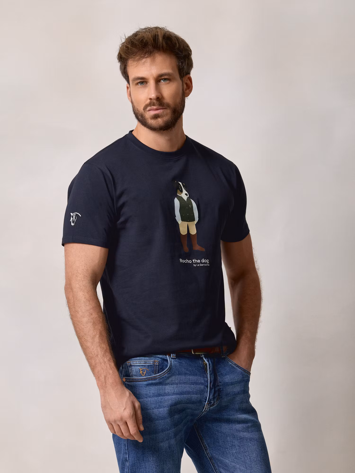 Rocho T-shirt | Navy Blue