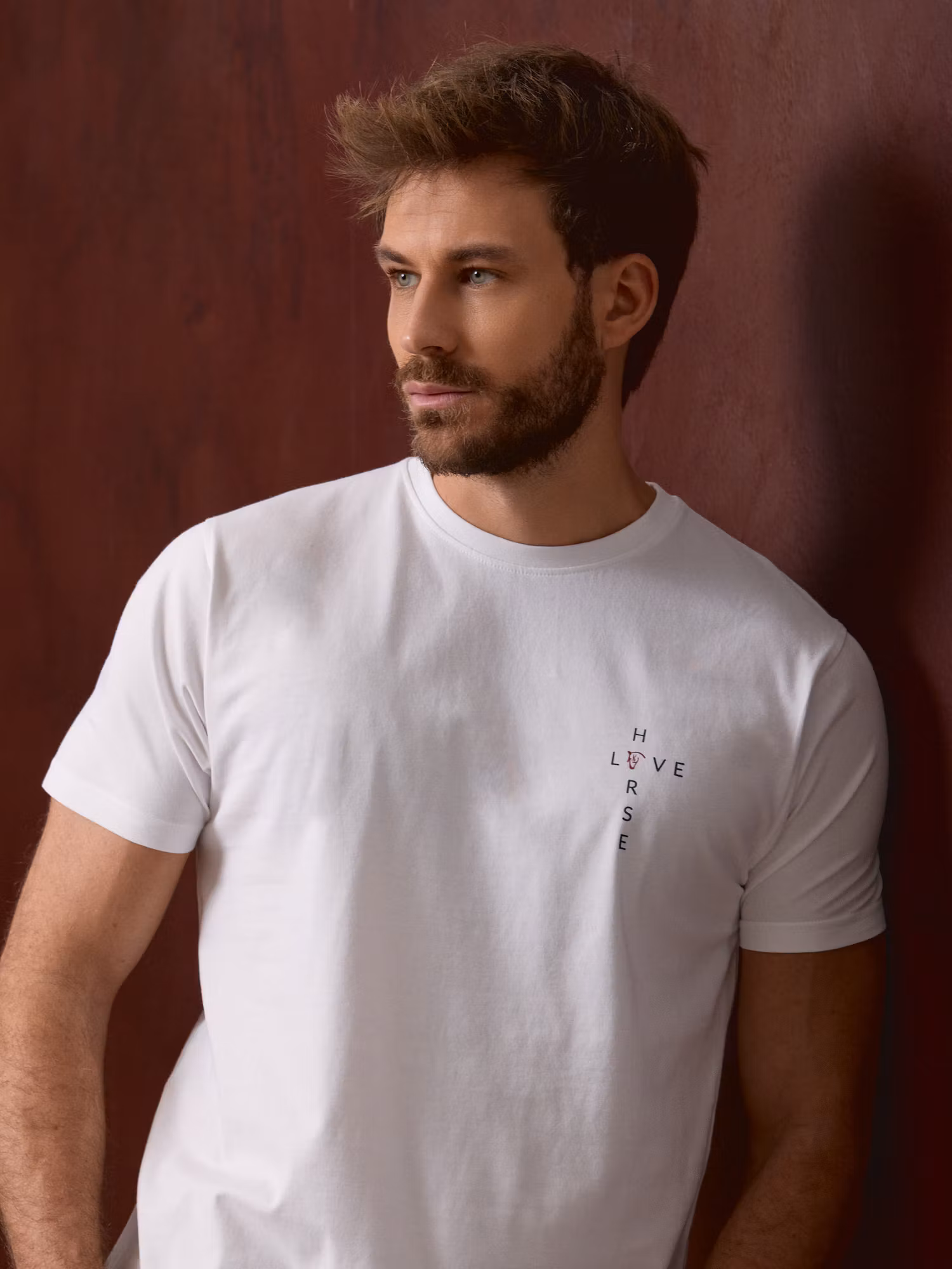 T-shirt Horse Love | Blanc