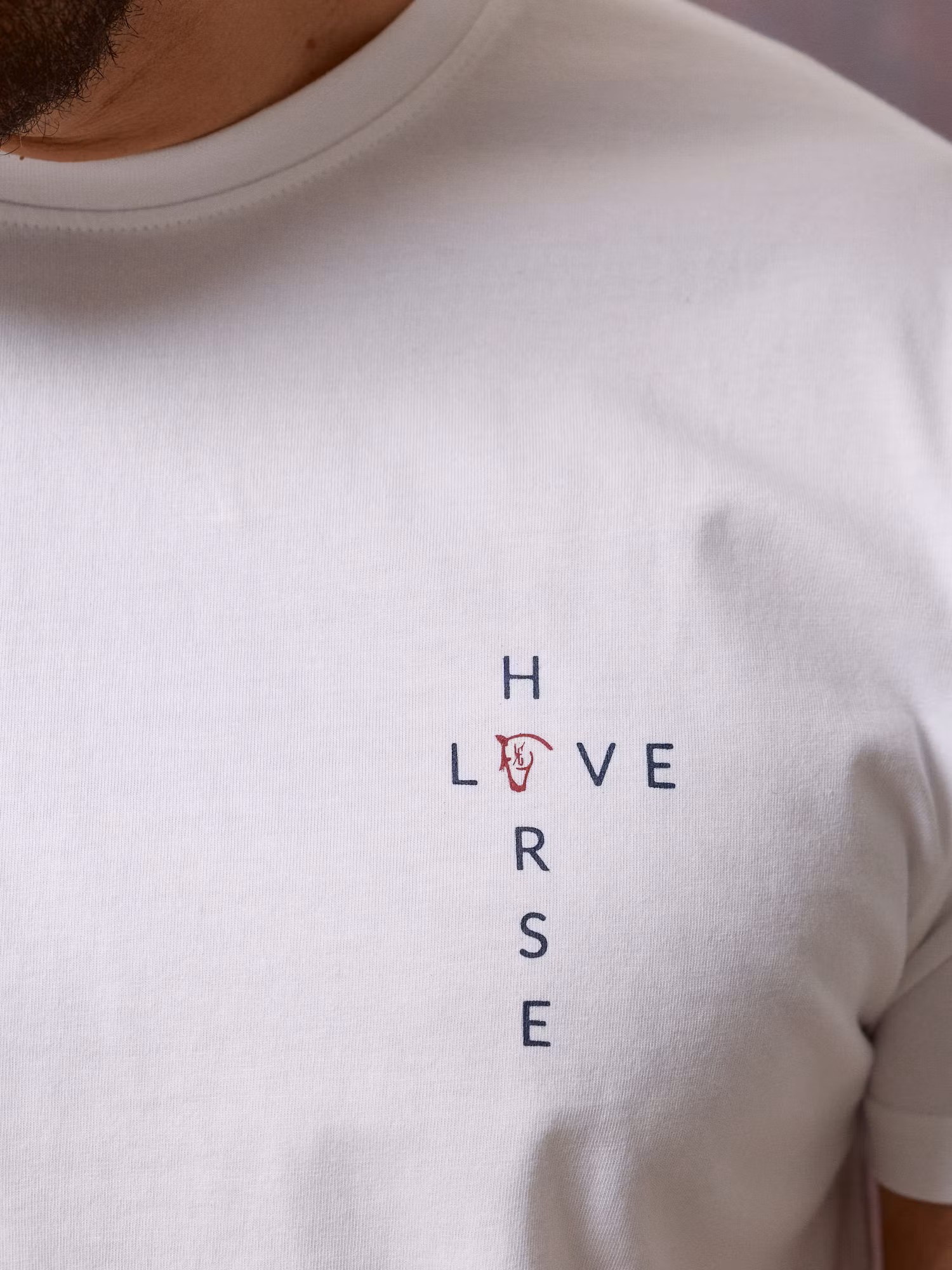 T-shirt Horse Love | Blanc