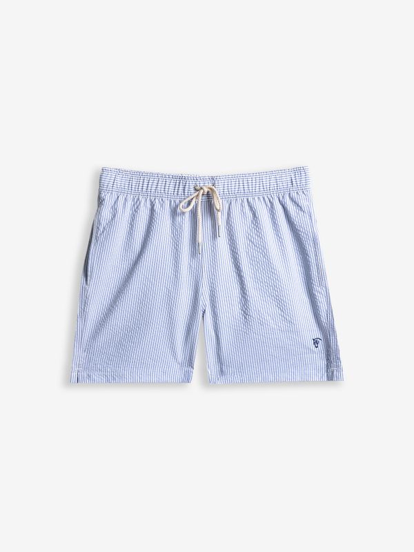 Seersucker Striped Swimsuit | Marino