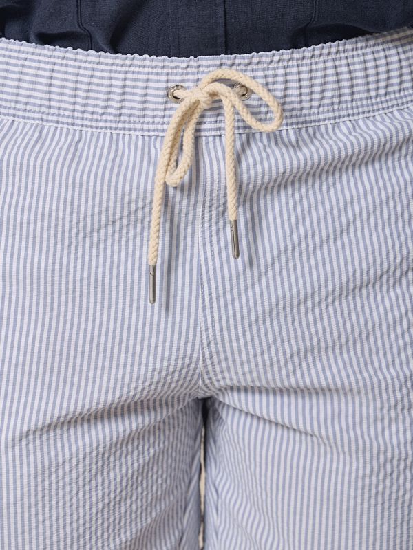 Seersucker Striped Swimsuit | Marino