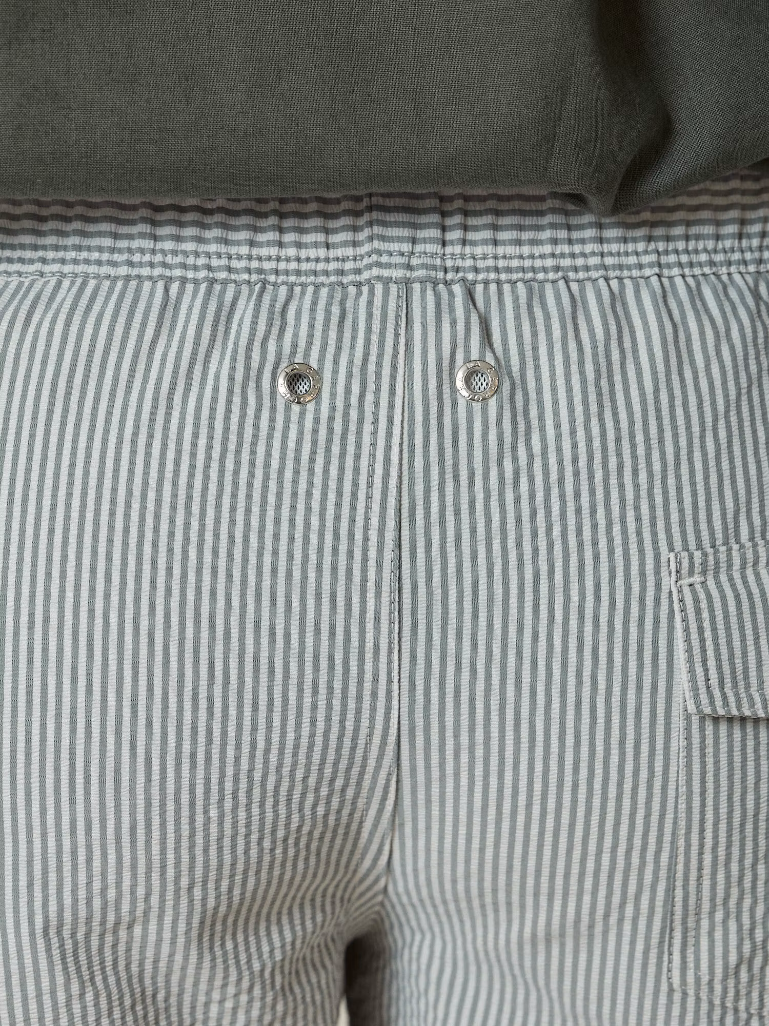 Bañador Rayas Seersucker | Musgo